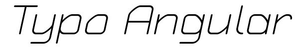 Typo Angular Rounded font preview